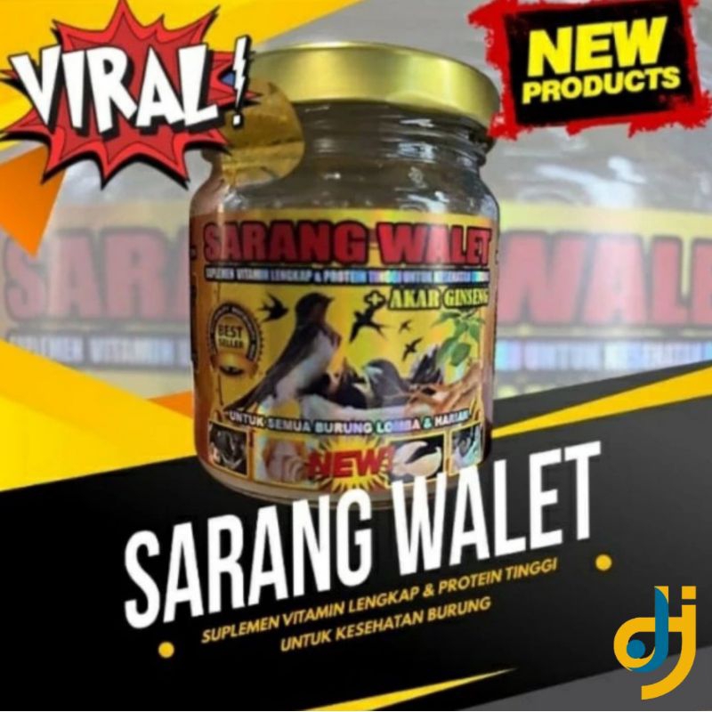 Sarang Walet Vitamin Burung Sarang Walet 150ml Penggacor Burung