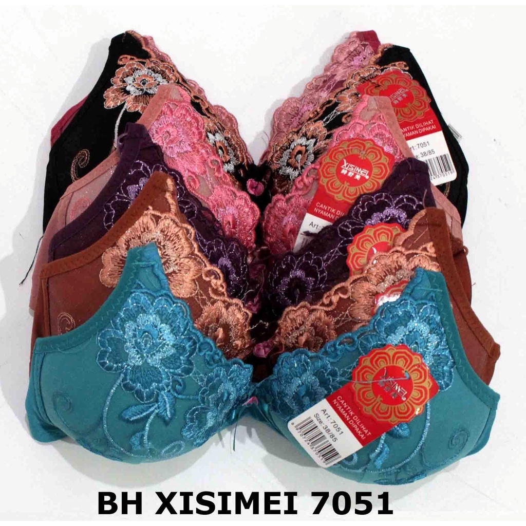 BH BRA BORDIR WANITA / BH BRA WANITA DEWASA /  BH BORDIR TANPA KAWAT /  BH BUSA CANTIK / SIZE 34-42 