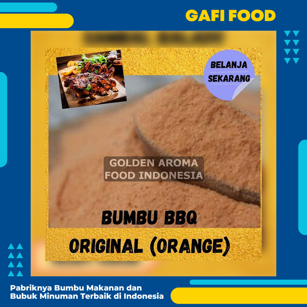 

BUMBU TABUR BBQ BARBEQUE ORIGINAL ORANGE 1 KG FOOD GRADE 1Kg Bubuk Bumbu Basreng Tahu Bulat Singkong