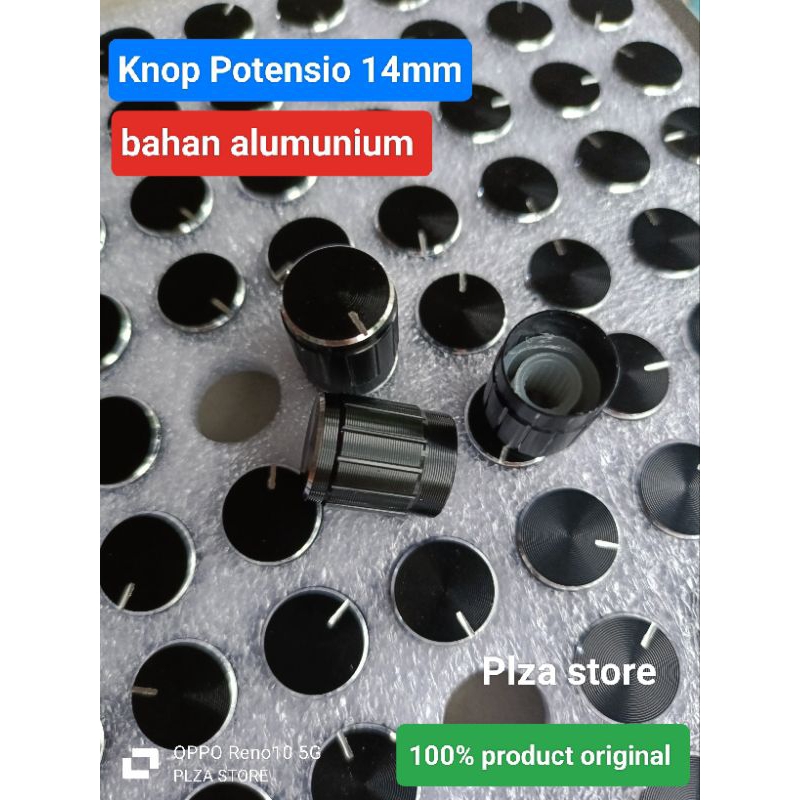 Knop potensio 14MM bahan alumunium kualitas bagus knop power amplifier 2chanel 4chanel
