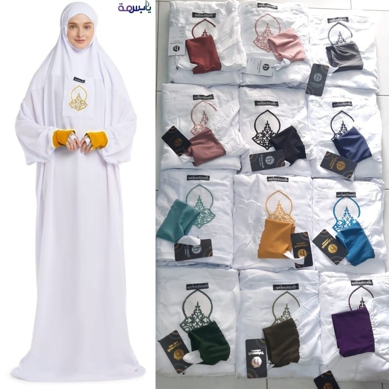 Mukenah Manset Merk Yabasmah Mukenah Hadramaut mukena Basma Mukena polos Mukena Bordir Terompah Muke