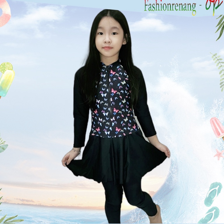 KODE W79L 89233 Baju renang anakBaju renang anak rokBaju renang anak muslimBaju renang anak lengan p