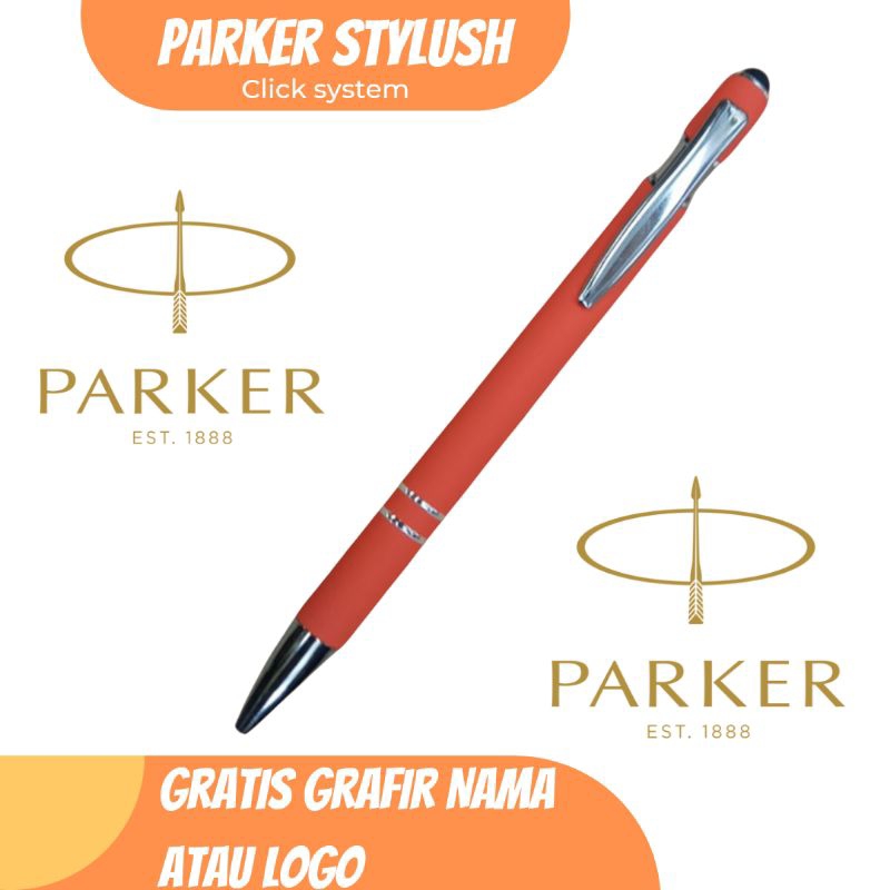 

pulpen bolpoin mewah parker stylus gratis grafir nama atau logo