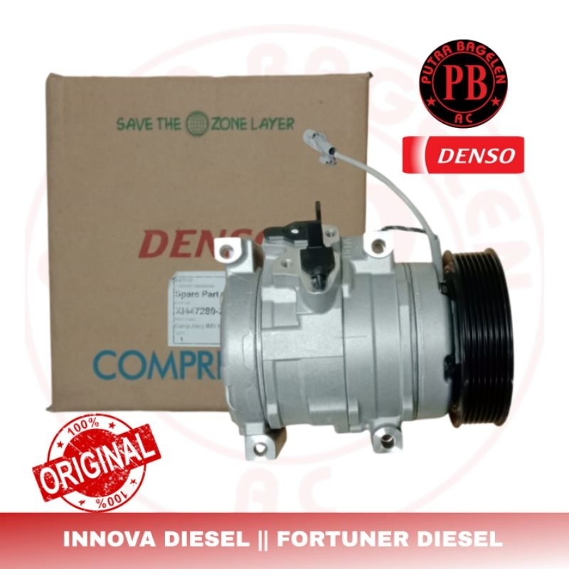 kompresor compresor ac mobil ory Denso assy INNOVA DIESEL FORTUNER DIESEL