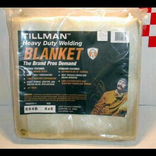 WELDING BLANKET 1650 Celcius /3000F TILLMAN 594B 1.8mx1.8m Selimut Tahan Panas