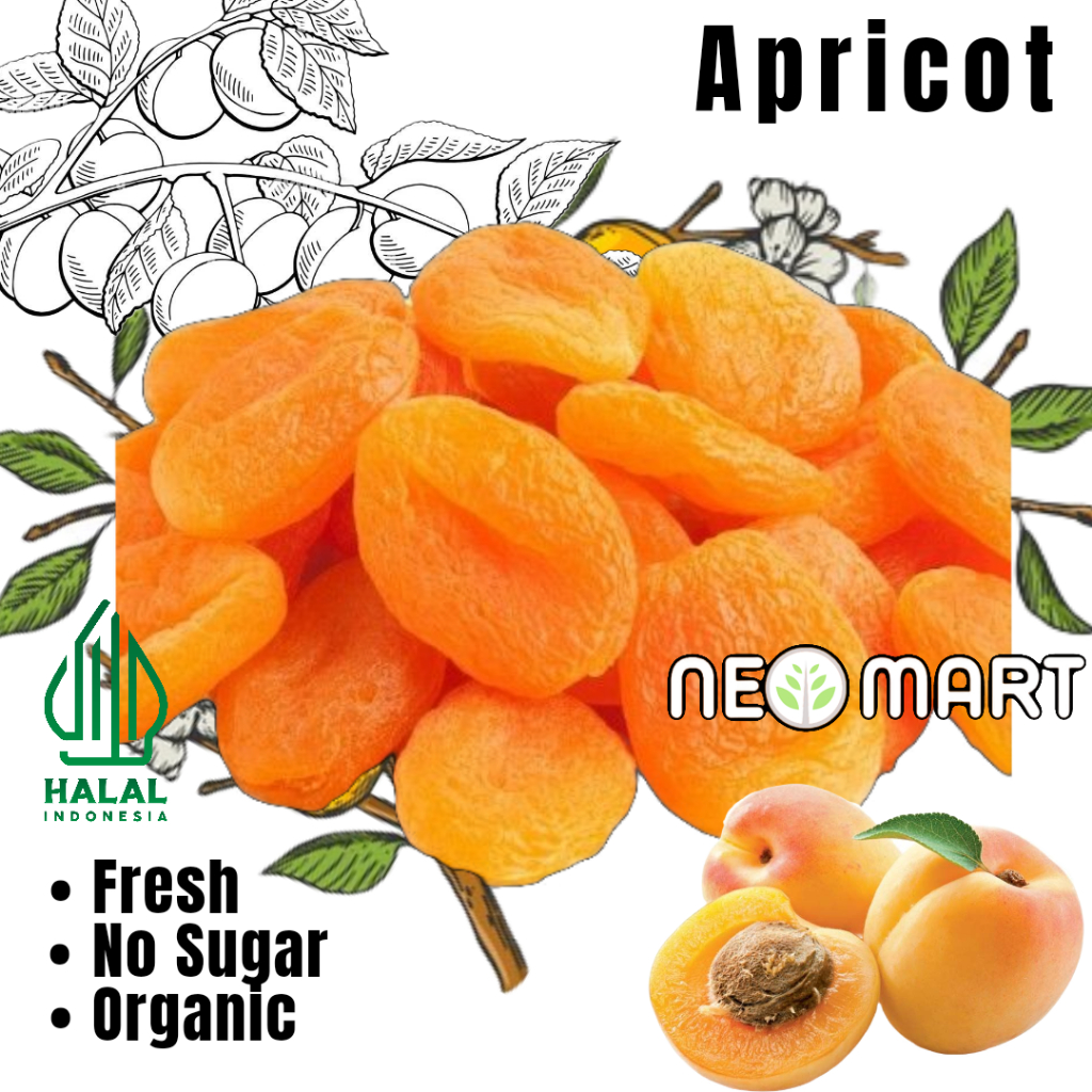 

Dried Apricot 1kg Apricot | Buah Apricots Kering 1000gr