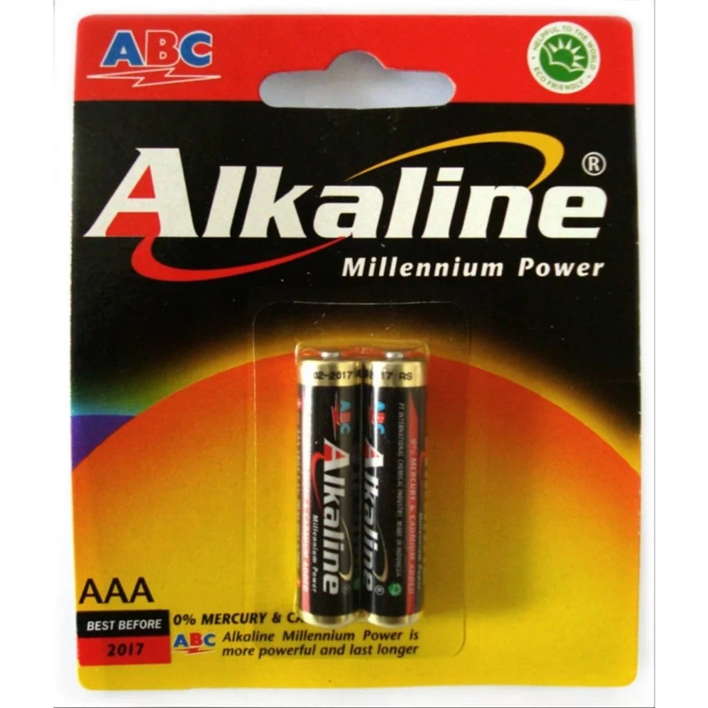 Baterai Alkaline ABC AAA Kecil Batere Battery ABC Batere ISI 2PCS (2TYPE)
