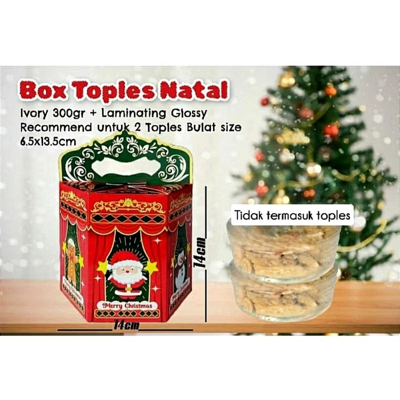 

Christmas Box | Box Toples Natal Kue Kering | Cookies Packaging |Kotak Kue