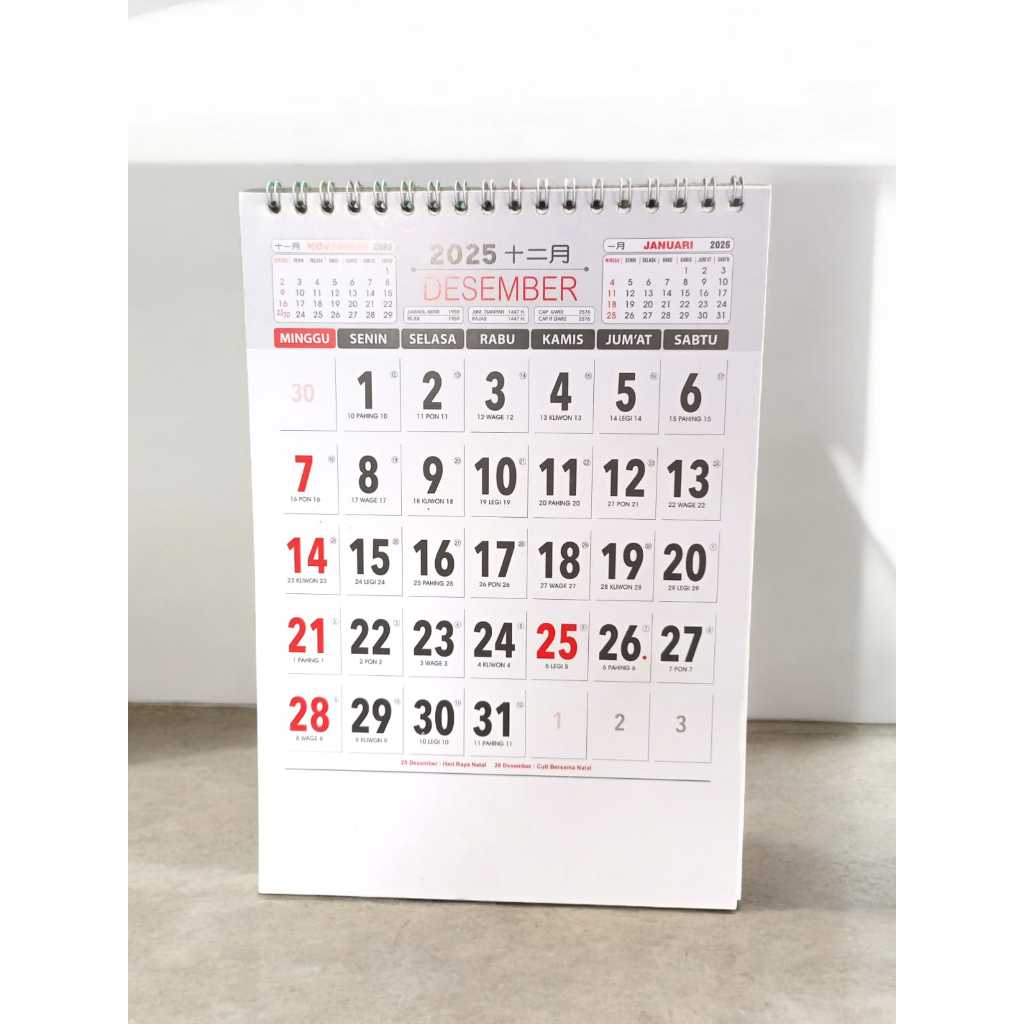 

KALENDER KERJA MEJA 2025 VF