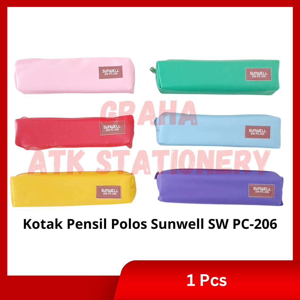 

Kotak Pensil Polos Sunwell SW PC-206 Murah / Tempat Pensil / Pencil Case Polos Sunwell SW PC-206 Murah