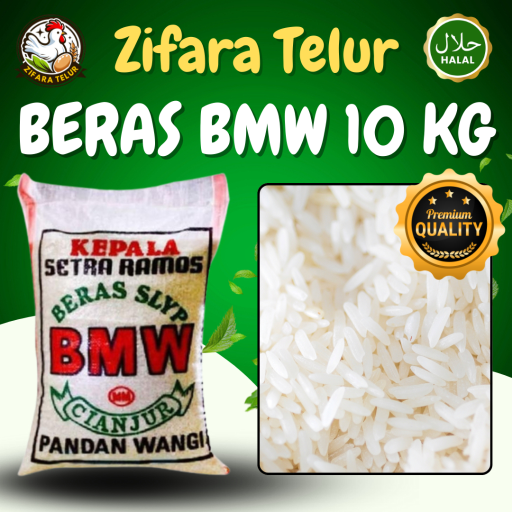 

Zifara Telur - Beras BMW 10 KG Cianjur Pandan Wangi