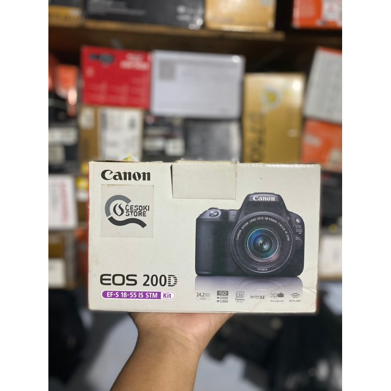 box bekas canon 200d termurah di shopee