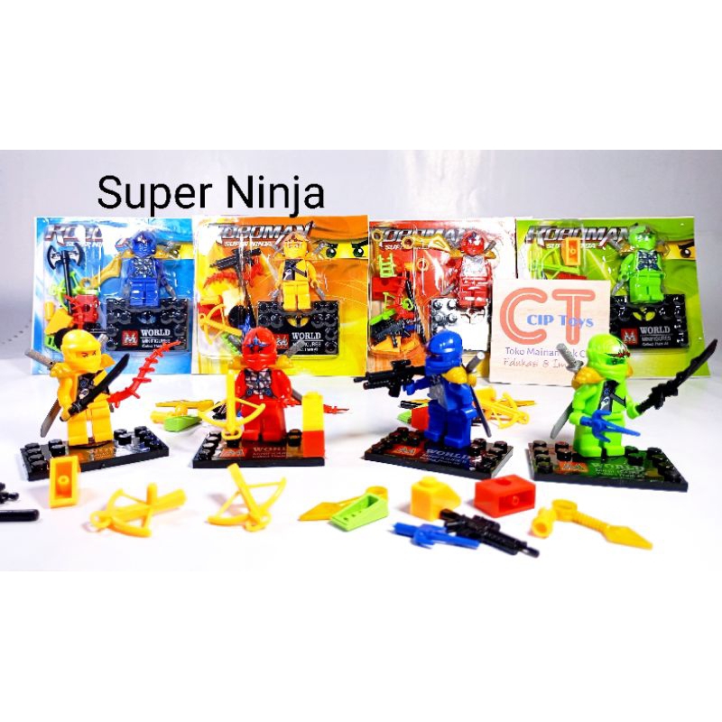 MAINAN ANAK LEGO MINI SUPER NINJA/ACTION MINI FIGURE SUPER NINJA/ROBOMAN SUPER NINJA MC 297