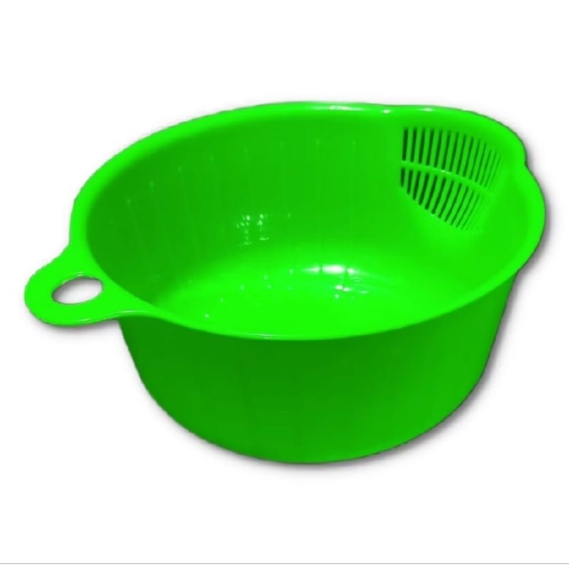 baskom cuci beras eriko cuci sayur saringan beras serbaguna plastik