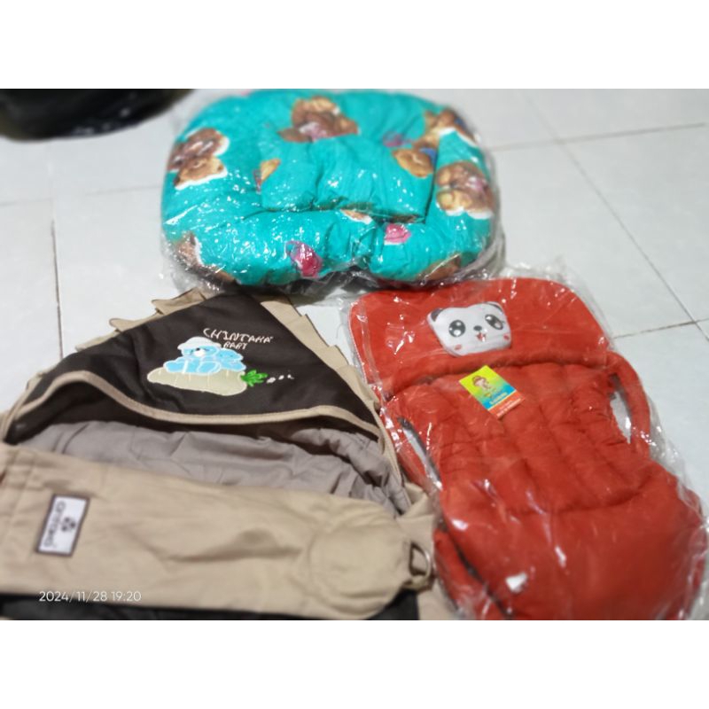 Gendong samping+depan+kasur mini. paket hemat .