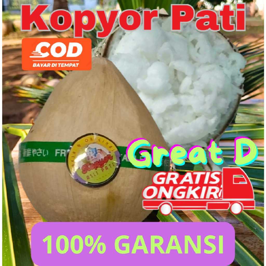 

Buah Kelapa Kopyor / Great D / kelapa kopyor 100 % asli / Asli Pati / Buah Tropis