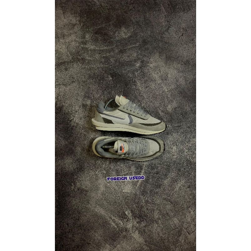 NIKE SACAI WAFFLE GREY WHITE