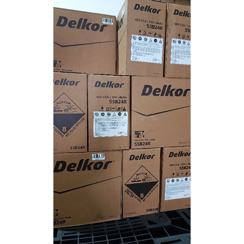 Aki Mobil DELKOR NS60 12V 46AH Rush Avanza Xenia ORIGINAL
