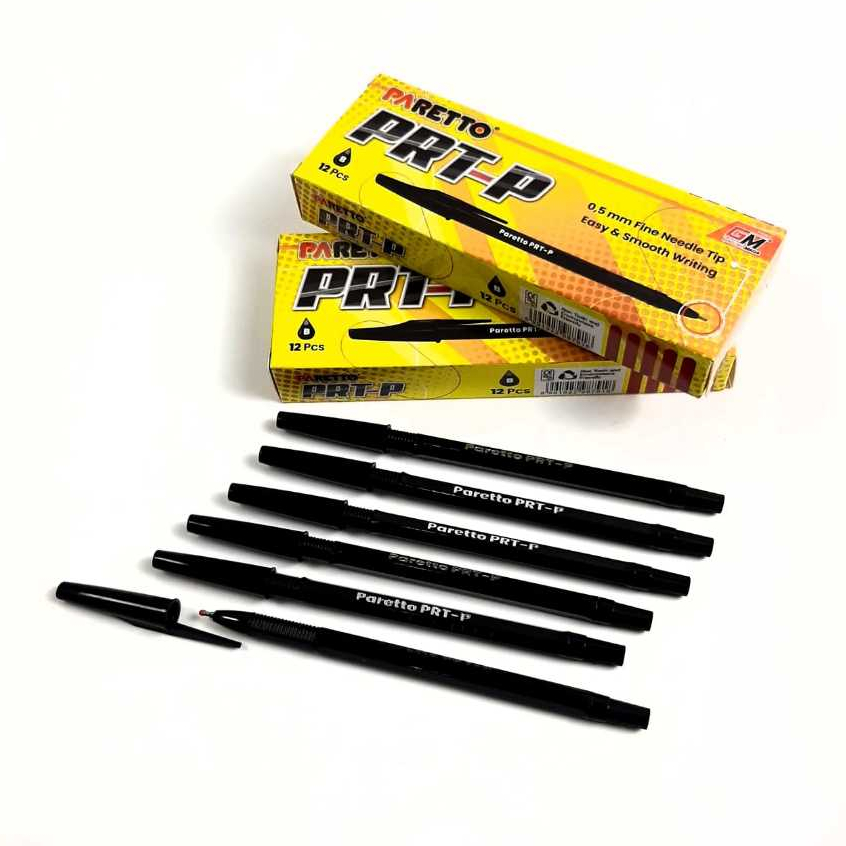 

Harga Grosir (1Dus/12kotak/144pcs ) Pulpen Ball Pen Paretto PRT-P 0.5MM GADJAH MADA