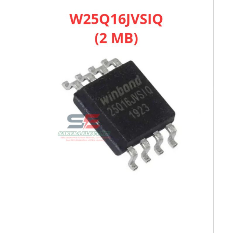 IC Flash Eeprom ORI Winbond 25Q16 W25Q16JVSIQ 2MB