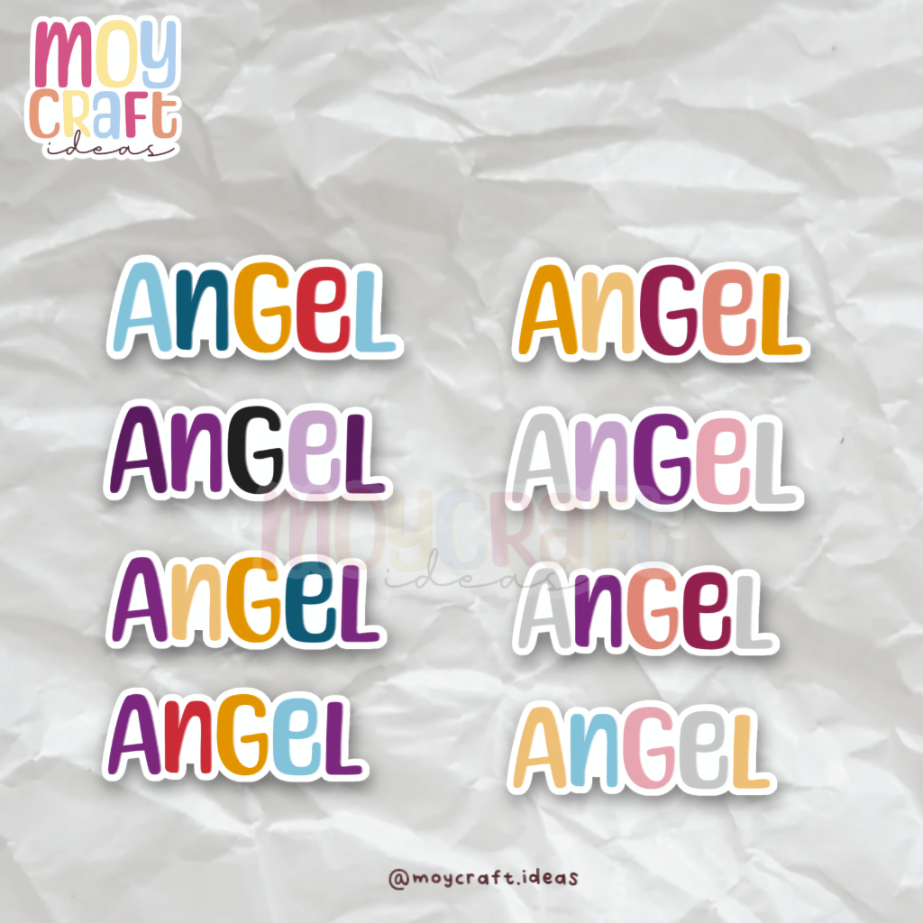 

Moycraft Ideas - Sticker Label Nama Custom Vinyl Waterproof || Stiker Nama Anak Anti Air || W3.2D