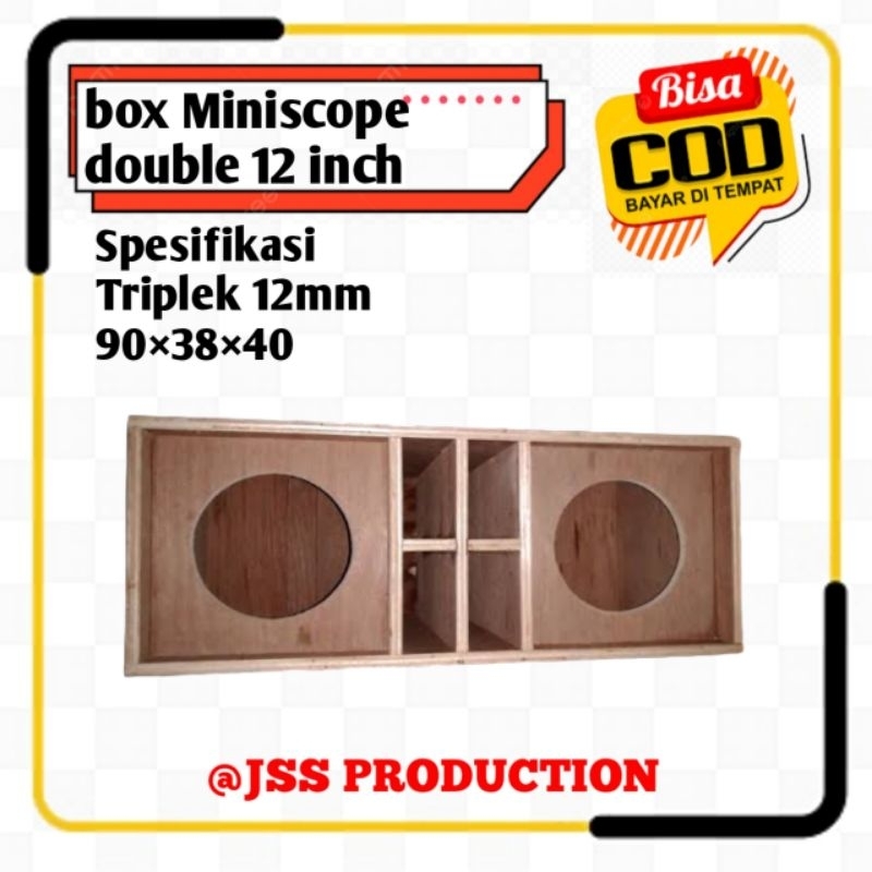 box speaker 12 inch double miniscop