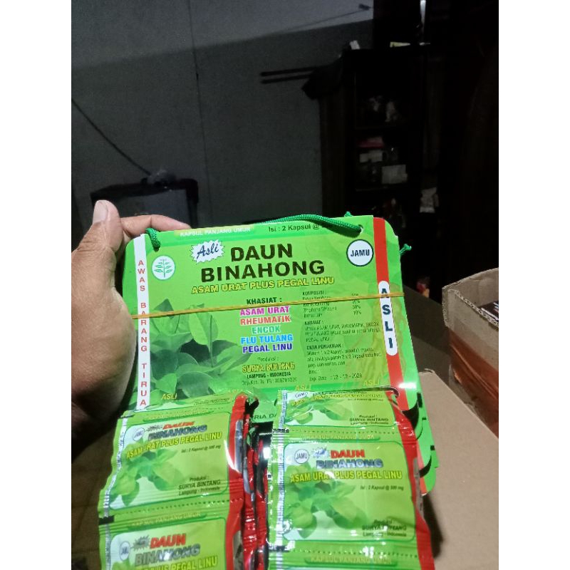 

Asli Daun Binahong Pegasan Linguas Asam Urat Plus
