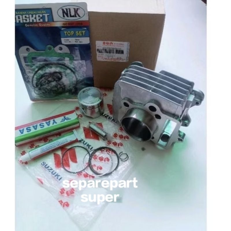 Blok seher cylinder suzuki smash 110 smash 110 old blok+piston+lem+topset