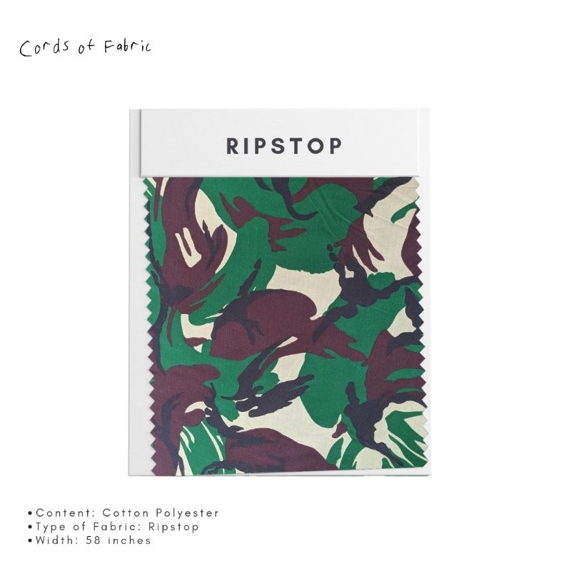 Kain Bahan Ripstop Motif Malvinas 2020 Nyamuk Version (ex sritex)