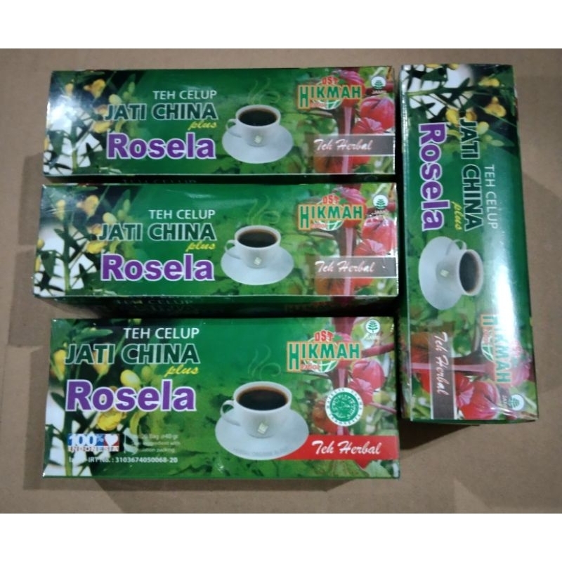 

Teh celup jati cina plus Rosella (PAKET 4 PCS)