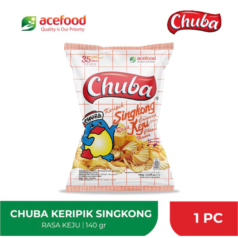 

Chuba Keripik Singkong 140gr Rasa Keju