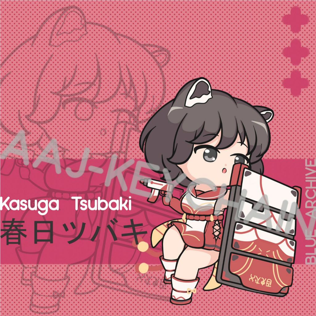 Gantungan Kunci Blue Archive Kasuga Tsubaki - Ganci - Key Chain