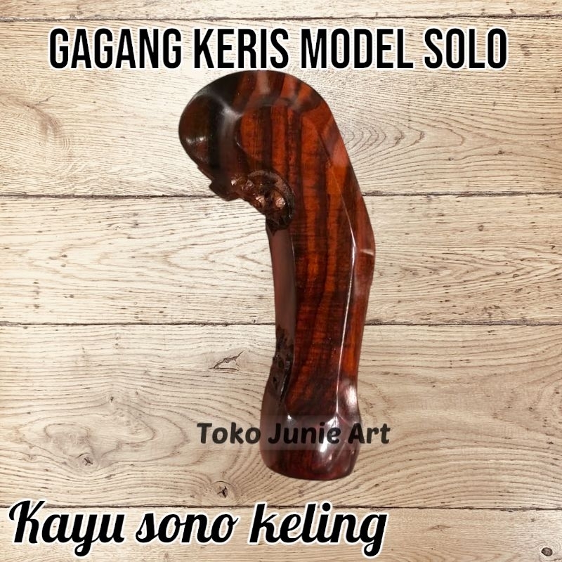 GAGANG KERIS SOLO KAYU SONO KELING HANDLE KERIS