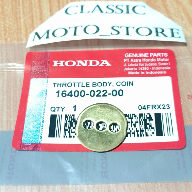 koin coin throttle body TB 22 mm honda Beat FI scoopy Fi spacy Fi Genio Orisinil part