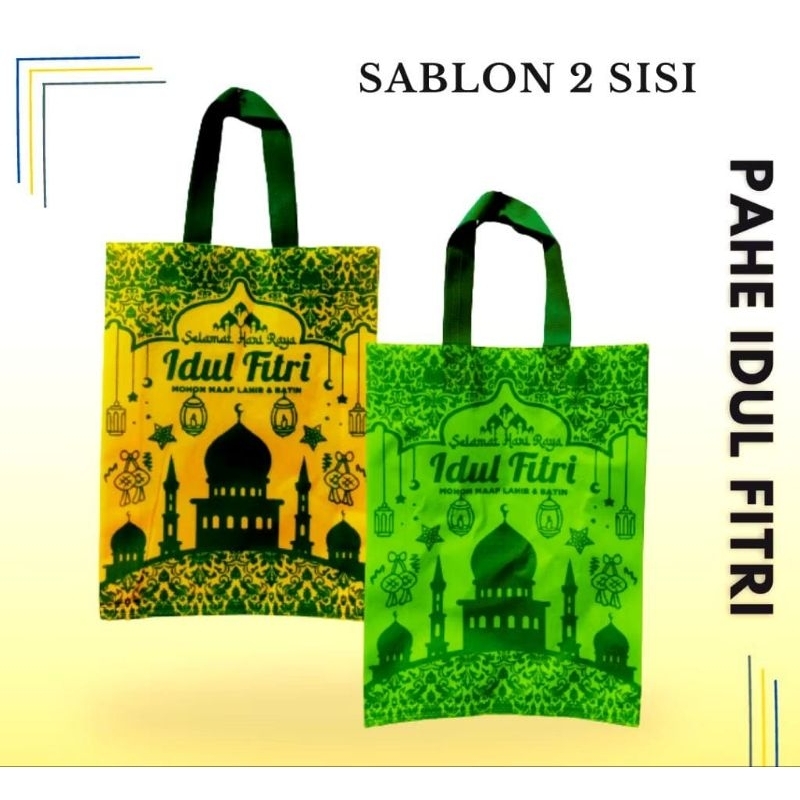 

LUSINAN 12PCS GODIEBAG LEBARAN Idul FITRI 2025 30X40X8CM TAS IDUL FITRI HAMPERS