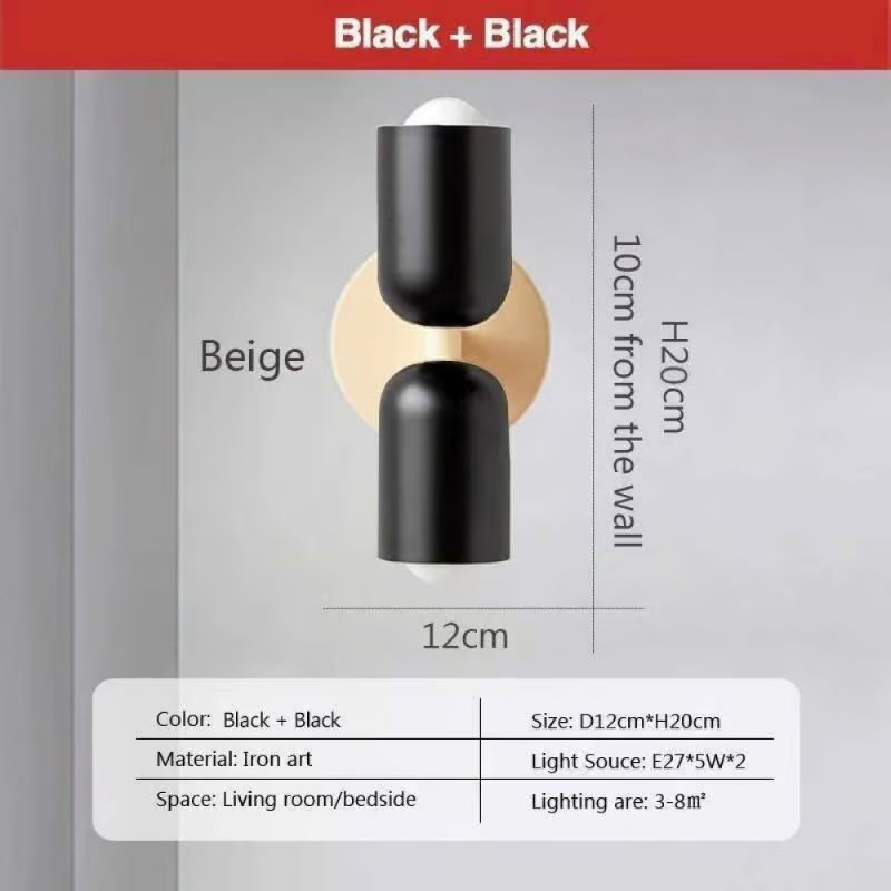 Fitting Lampu Dinding Hias Minimalis LED Nordic Indoor
