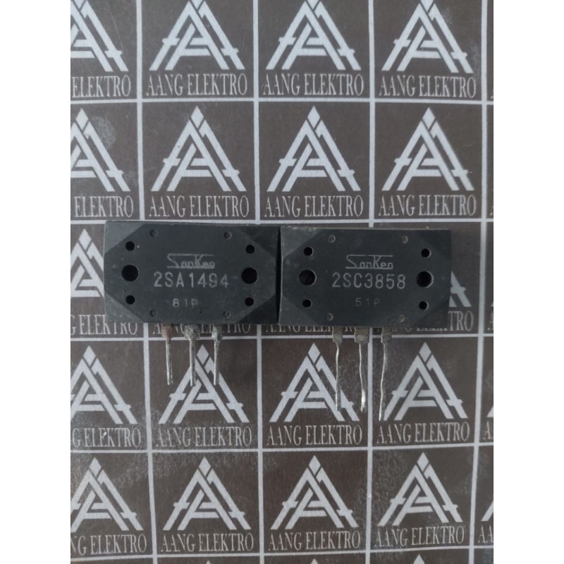 Sanken 2SA1494   2SC3858 bekas cabutan oryginal normal.harga 1 set  sepasang