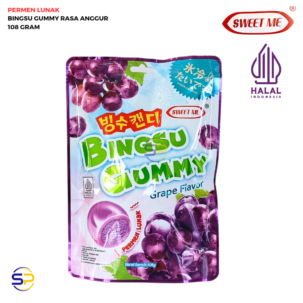 

PERMEN LUNAK BINGSU GUMMY ANEKA RASA BUAH 108 GRAM - SWEET ME