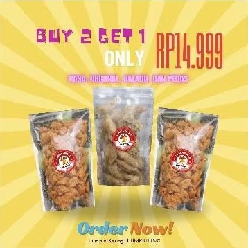 

Makanan Ringan || Cemilan || Lumpia Kering ukuran standing pouch 10 x 17,6 (250g)