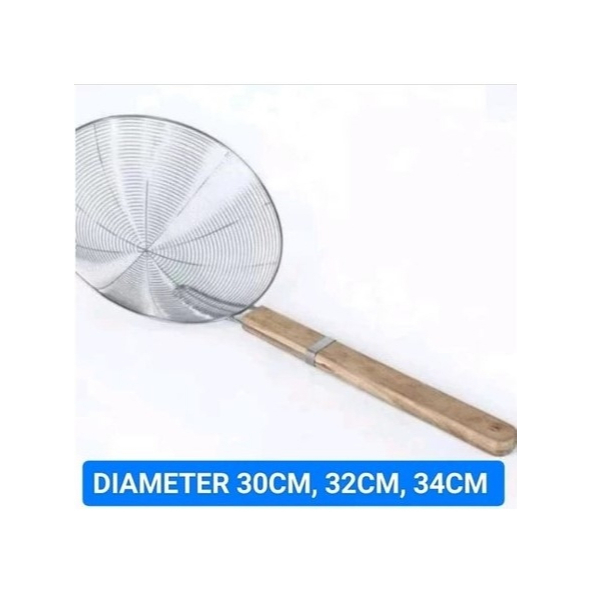 SEROKAN PENGGORENGAN JUMBO/ TIRISAN PENGGORENGAN  MINYAK/ SEROKAN STAINLESS BESAR