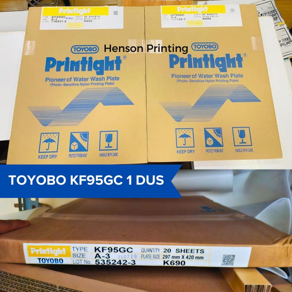

Toyobo KF95GC 1 Dus / KF95GC Printight pelat Flexo A3 420*297mm