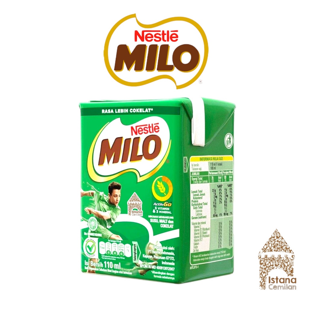 

Nestle MILO Susu UHT Cokelat 110 ml