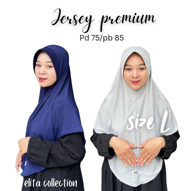 jilbab khimar instan syari bergo pet antem jersey premium jilbab sport elita collection