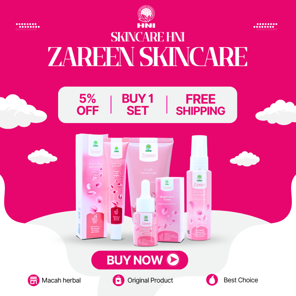 Zareen Skincare HNI HPAI 1 Paket | Skincare Remaja Anak Dewasa | Skincare HNI Halal BPOM Ori | Skinc