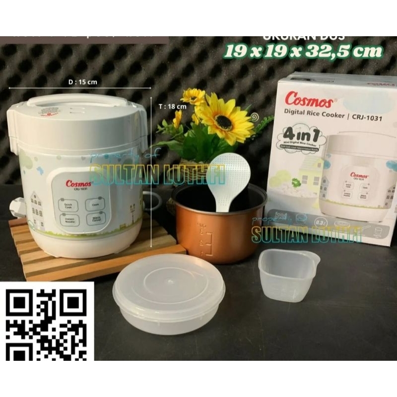 Cosmos Digital Rice Cooker CRJ-1031 rice cooker cosmos 0,3 liter