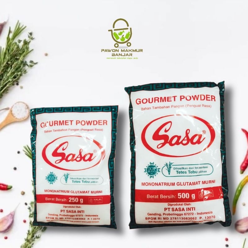 

SASA PENYEDAP RASA GOURMET POWDER / VETSIN / 250GR - 500GR