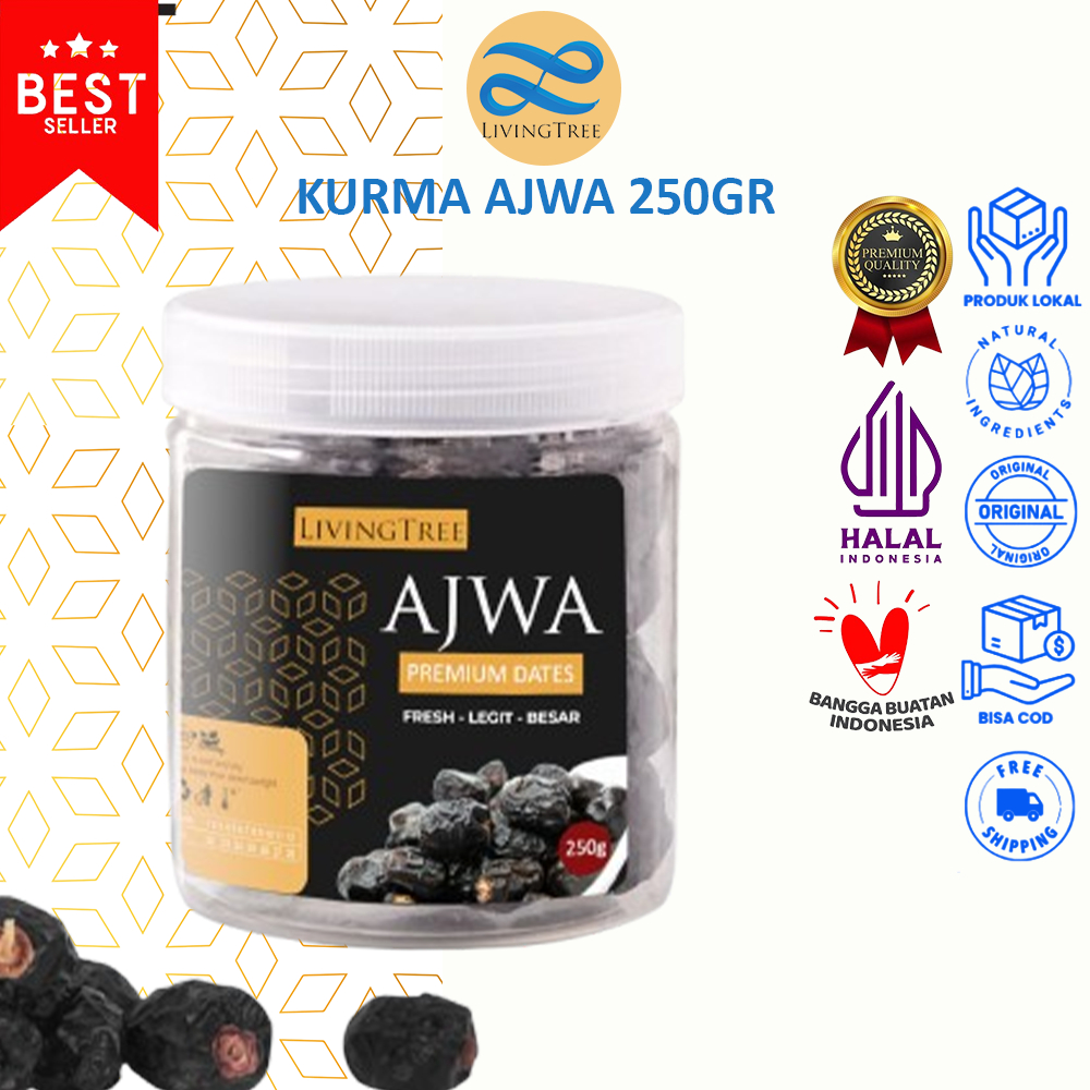 

Kurma Ajwa / Kurma Nabi Super 250gr Asli Madinah