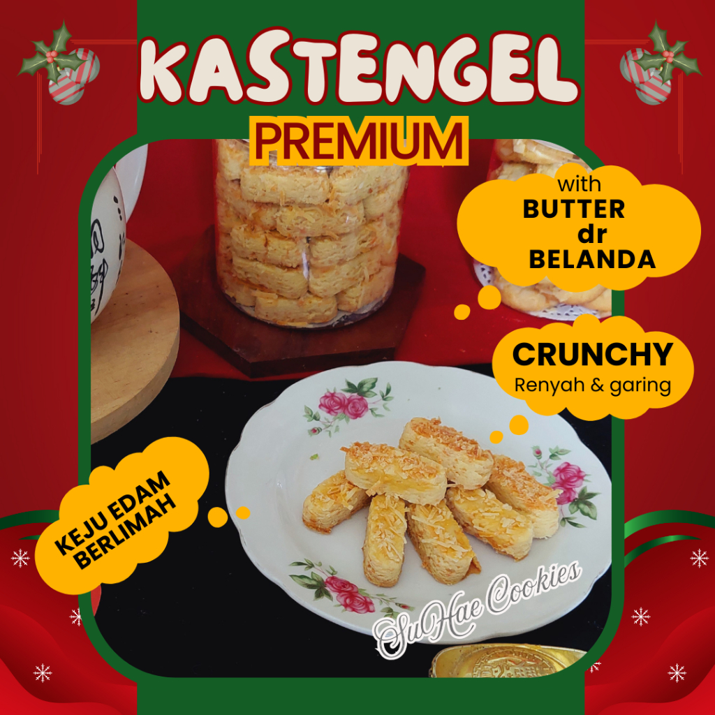 

Kue Kering Kastengel Natal Imlek Lebaran Keju Premium Edam Wisman Hampers Hempers