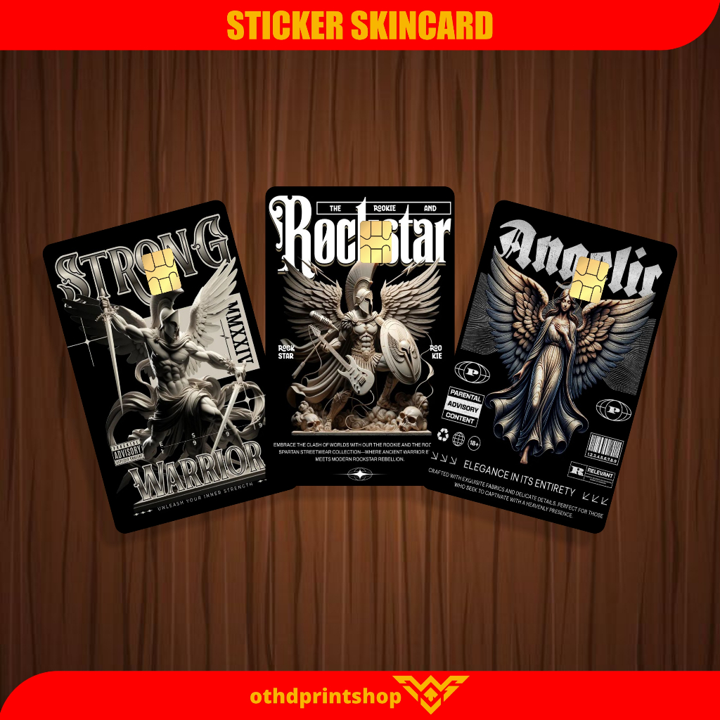 

Stiker Skin Kartu Atm Special Edition Black Rockstar | othdart