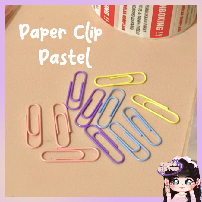 

[TS] Klip Kertas Metalik 28mm / Jepitan Kertas Warna-Warni / Paper Clip Estetik MURAH